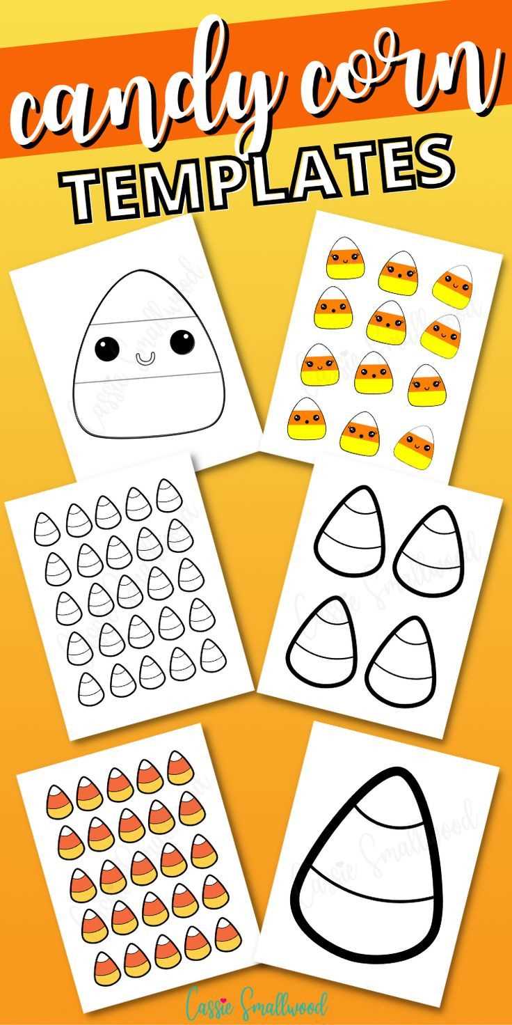 candy corn template free printable