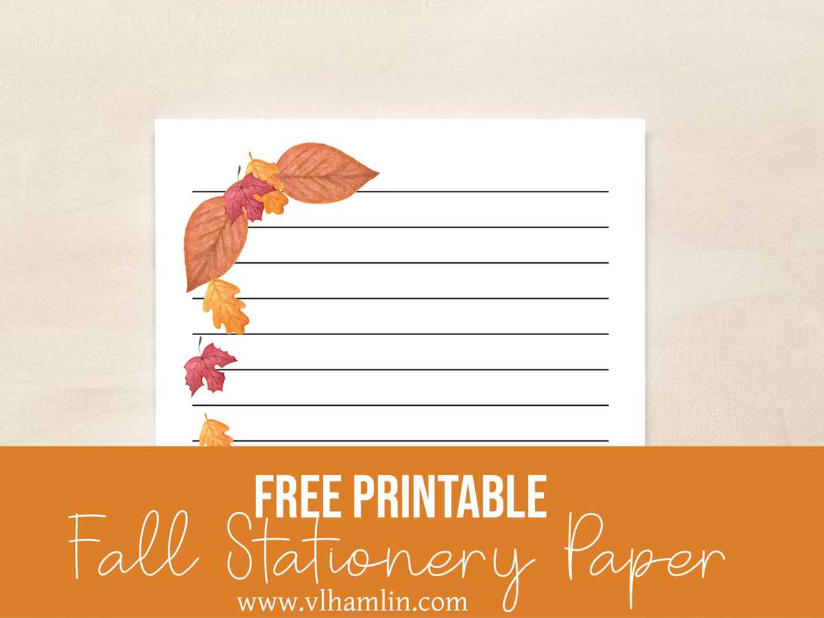 fall stationery free printable fall stationery free printable