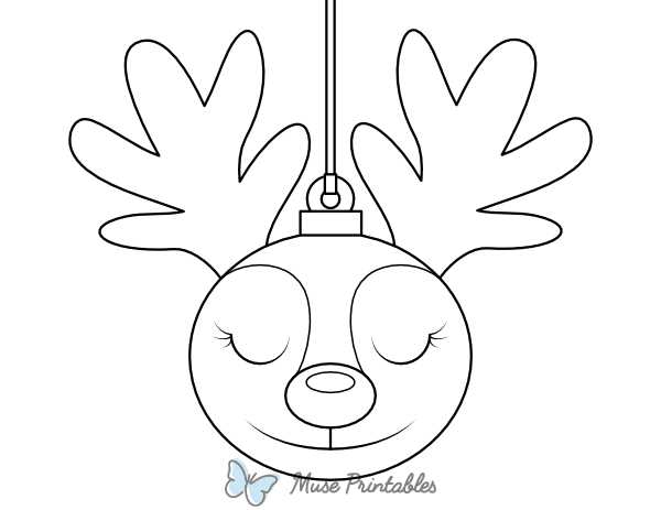 christmas ornament coloring pages printable
