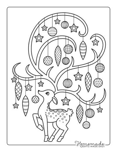 christmas ornament coloring pages printable