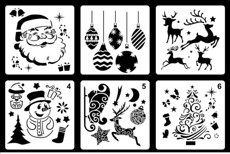 christmas stencils free printable