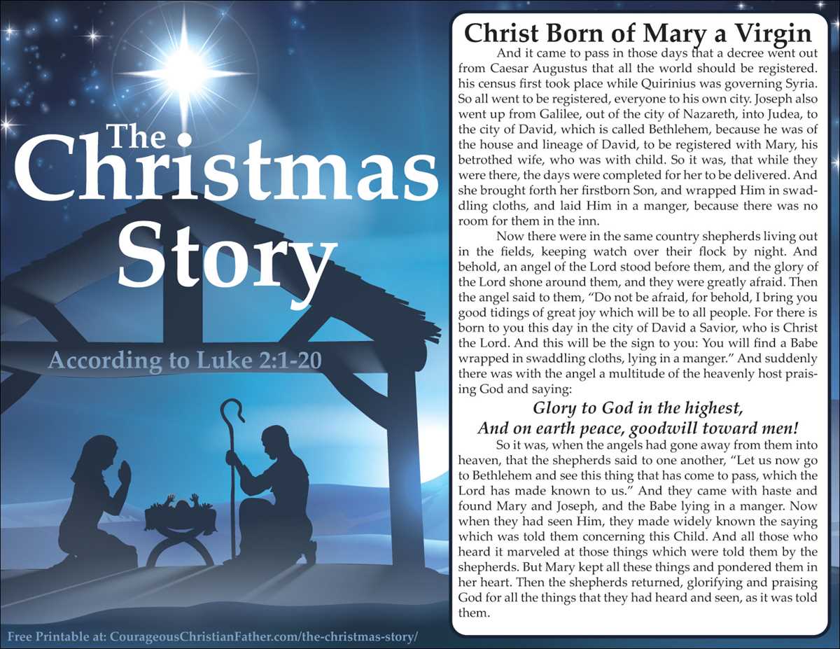 christmas story free printable christmas story free printable