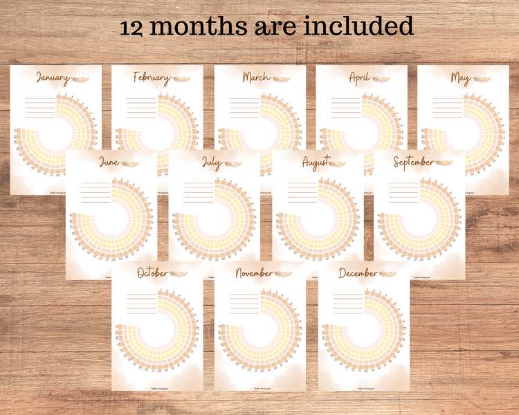 circle habit tracker printable