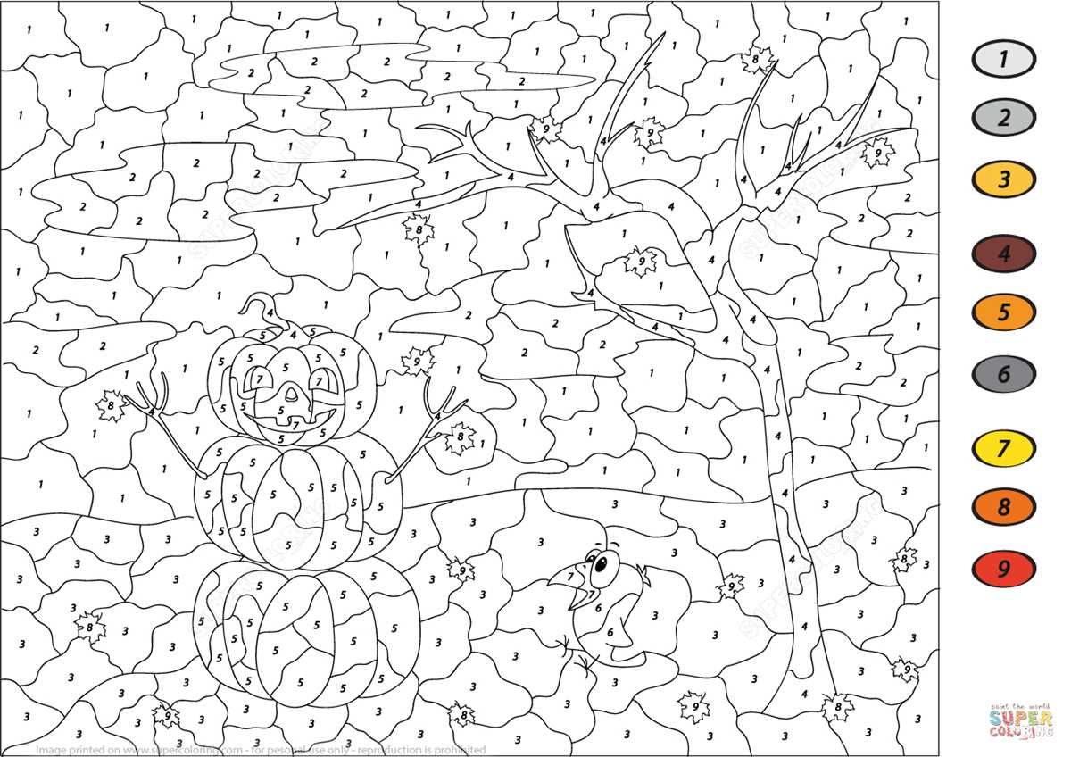 color by number printable hard