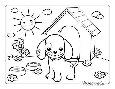 coloring pages dogs printable