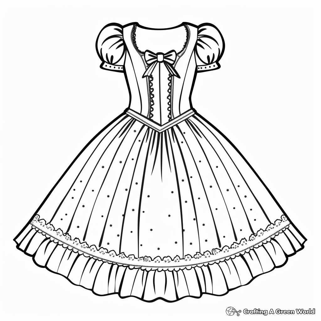 coloring pages dresses printables coloring pages dresses printables