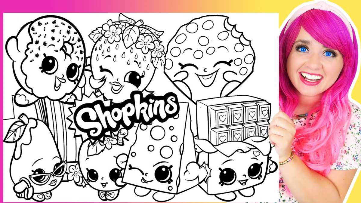 coloring pages shopkins printable
