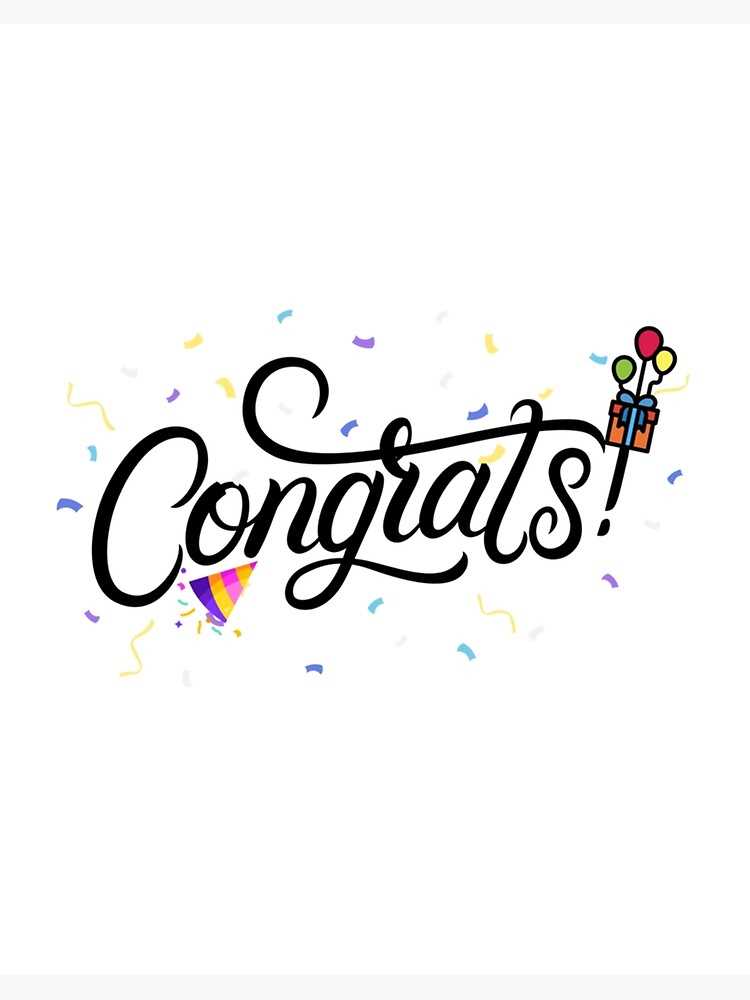 congrats printable sign