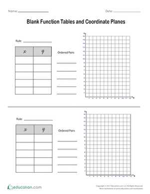 coordinate plane printable coordinate plane printable