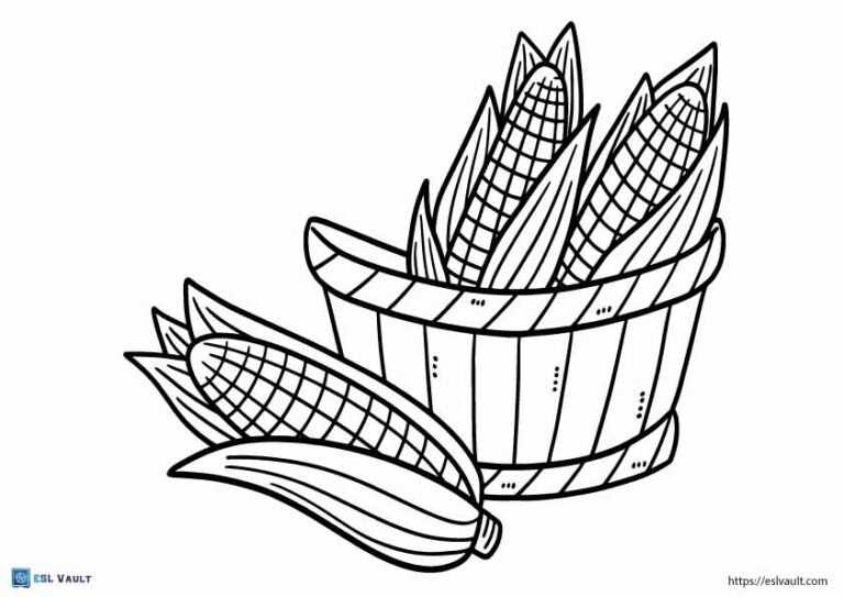 corn coloring pages printable corn coloring pages printable