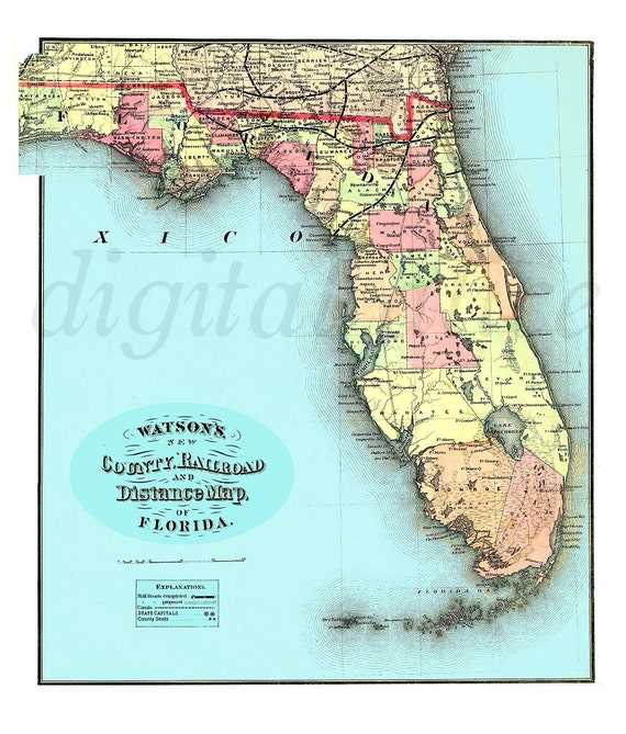 county map of florida printable county map of florida printable
