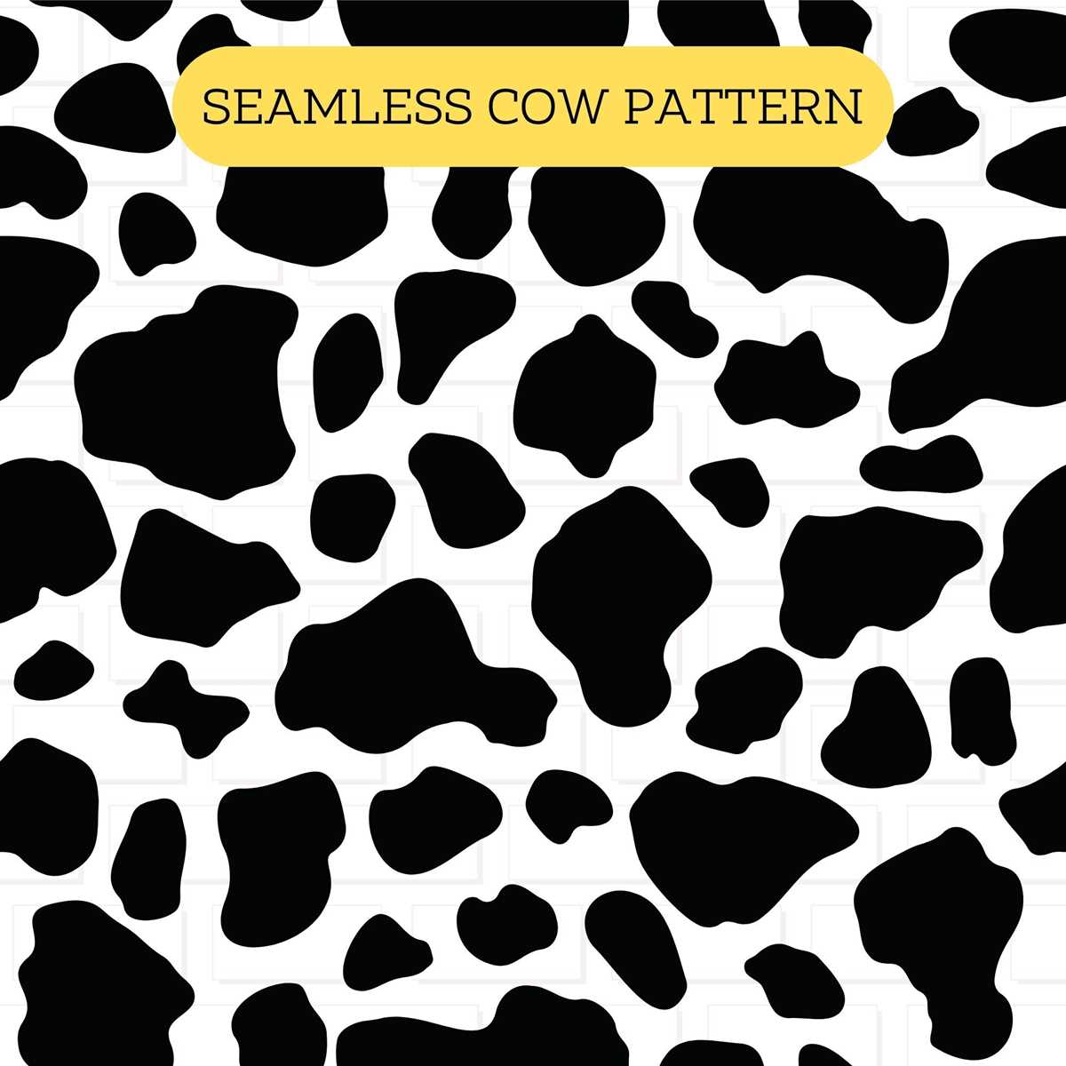 cow print printables