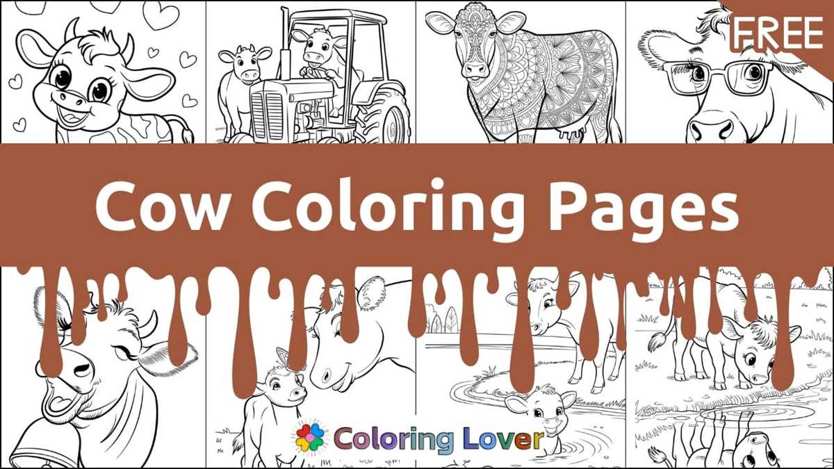 cow printable coloring pages