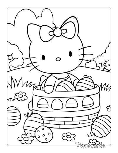 hello kitty printable coloring pages