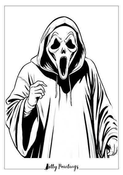 ghostface coloring pages printable ghostface coloring pages printable