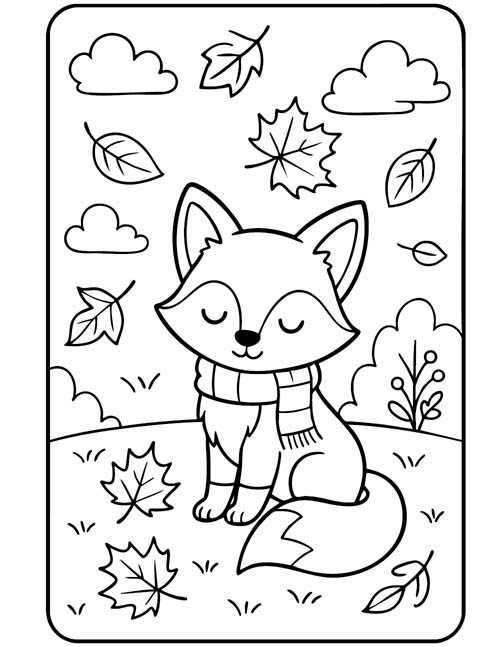cute fox coloring pages printable cute fox coloring pages printable