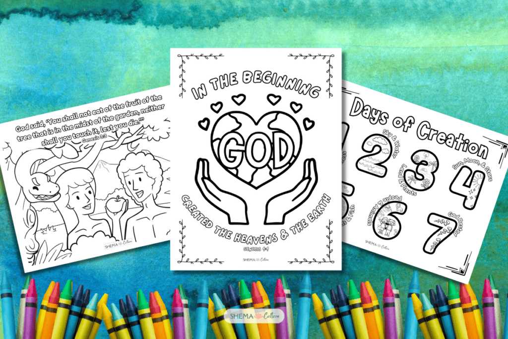 free printable days of creation coloring pages free printable days of creation coloring pages