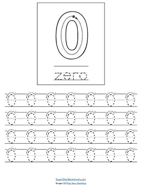 printable number sheets for tracing