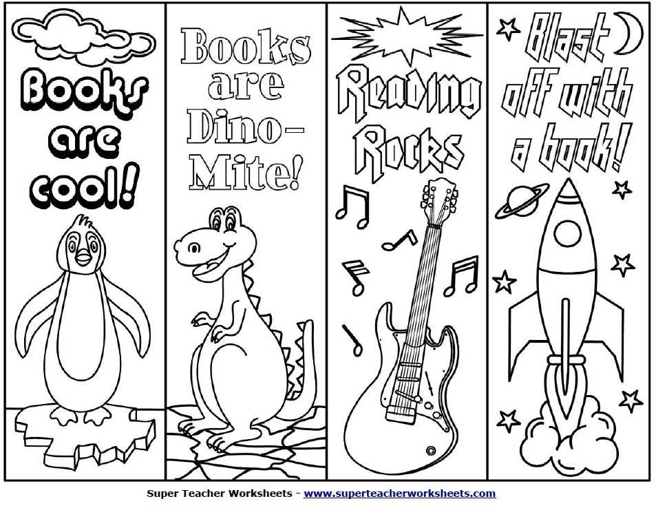 printable childrens bookmarks