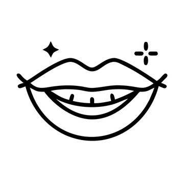 printable mouth template