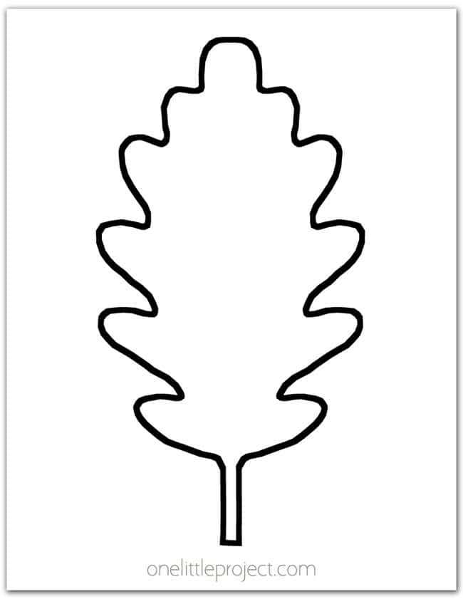 leaf shapes printable