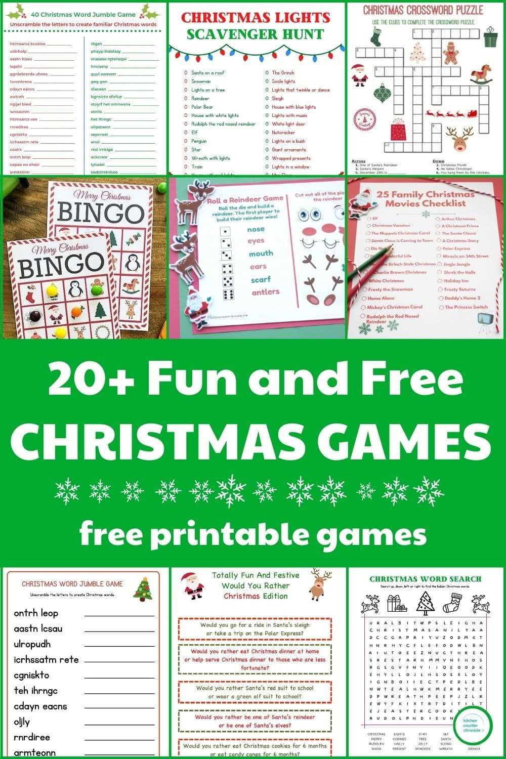 popular printable christmas games popular printable christmas games