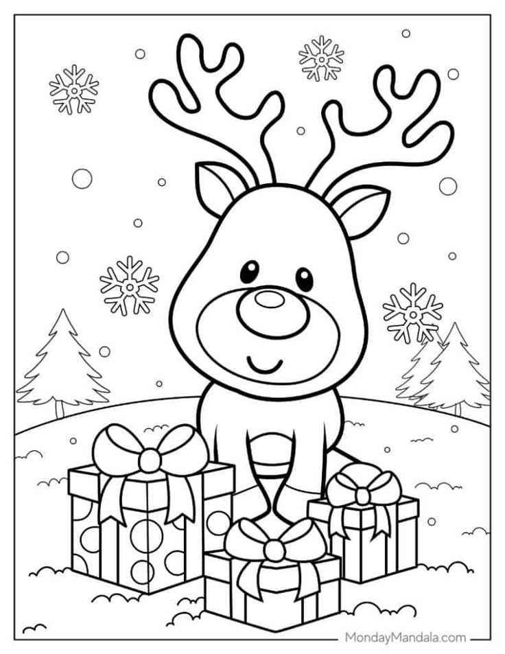 printable holiday coloring pages