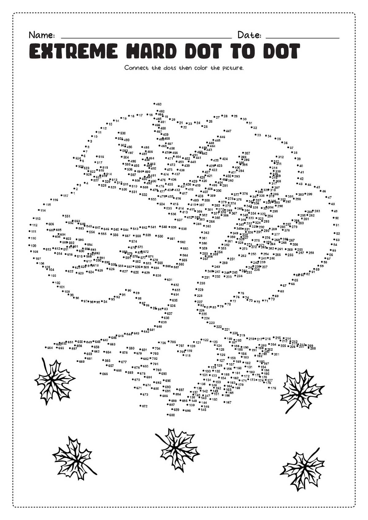 dot to dot for adults printables