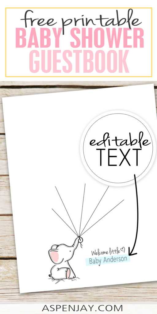downloadable free printable guest book sign template