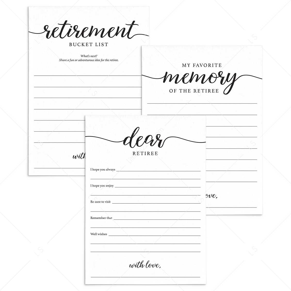 printable retirement card