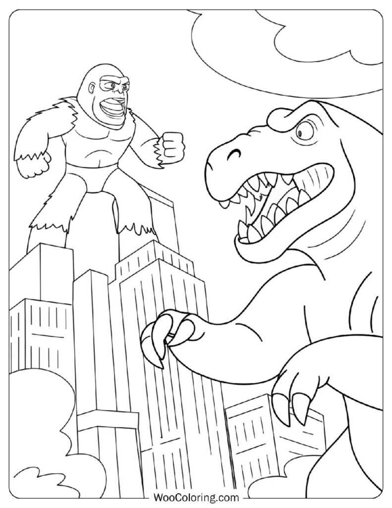 t rex coloring page printable