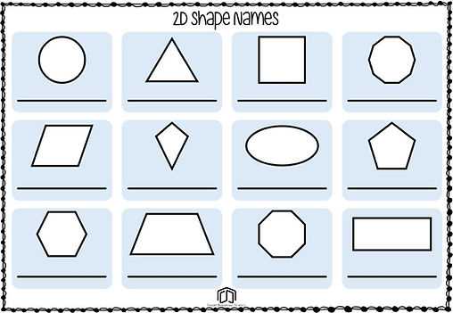2d shapes printable