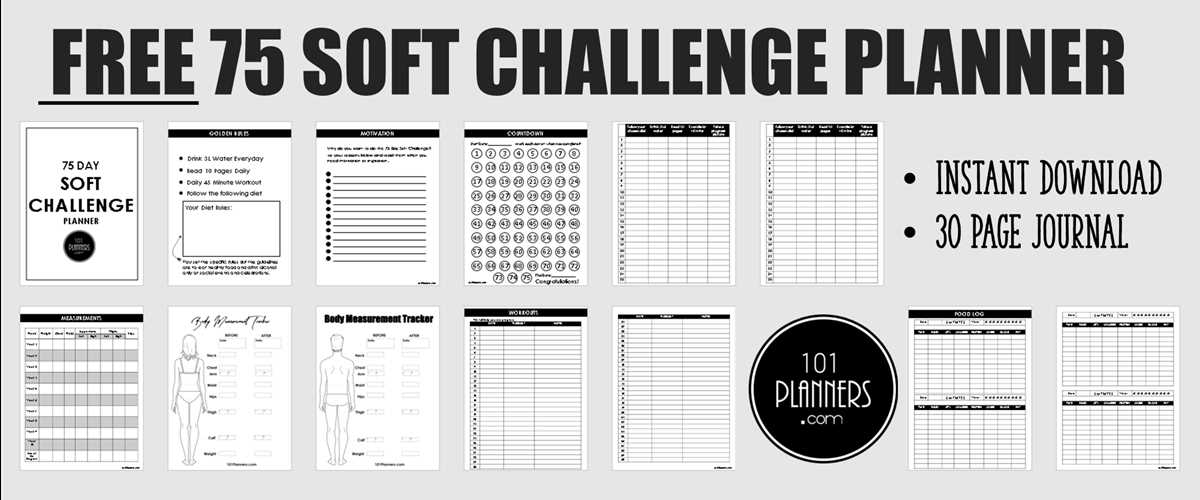 75 soft challenge printable free