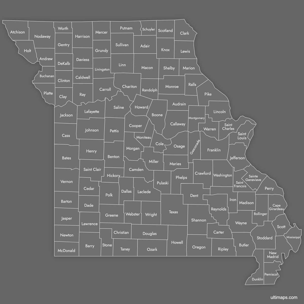 printable missouri map printable missouri map