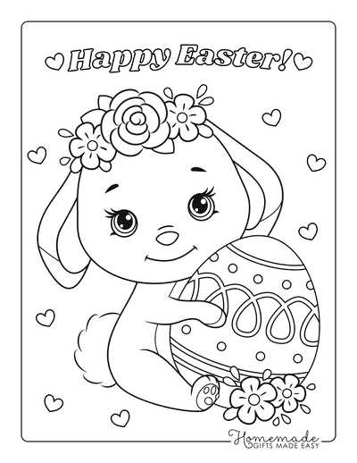 easter coloring sheet printable