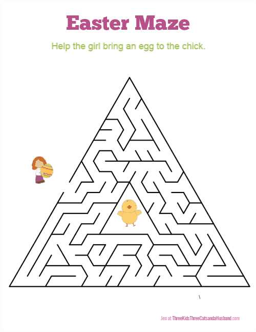 easter printable mazes