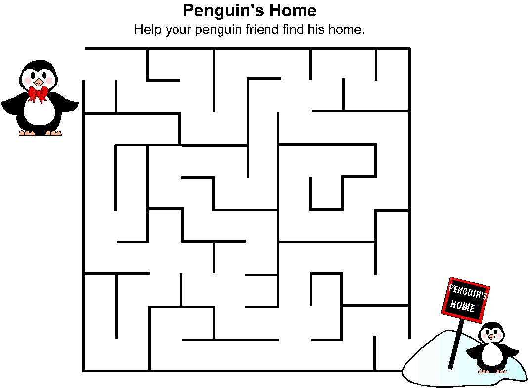 easy beginner mazes printable
