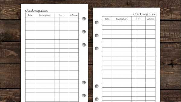 free printable check register full page