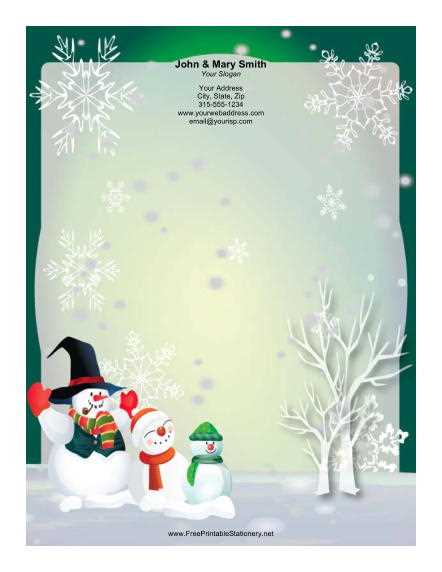 christmas letterhead printable free christmas letterhead printable free