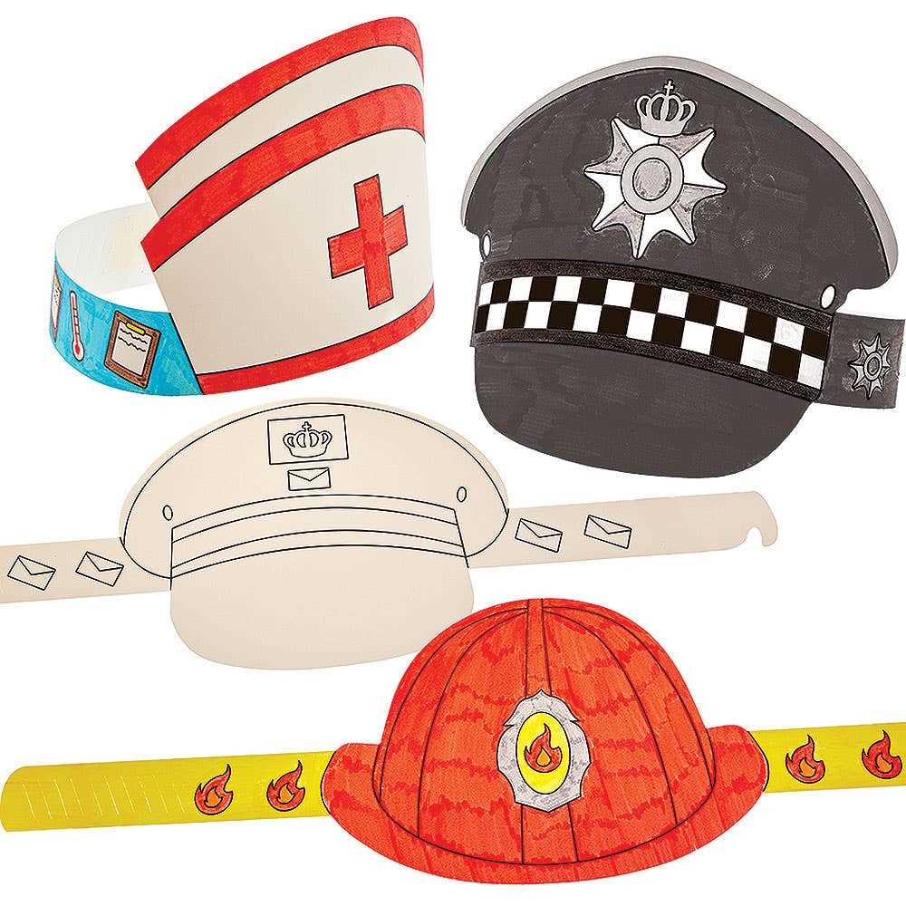 community helpers hats printables