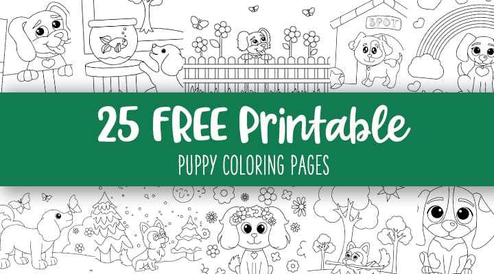 puppy coloring pages printable