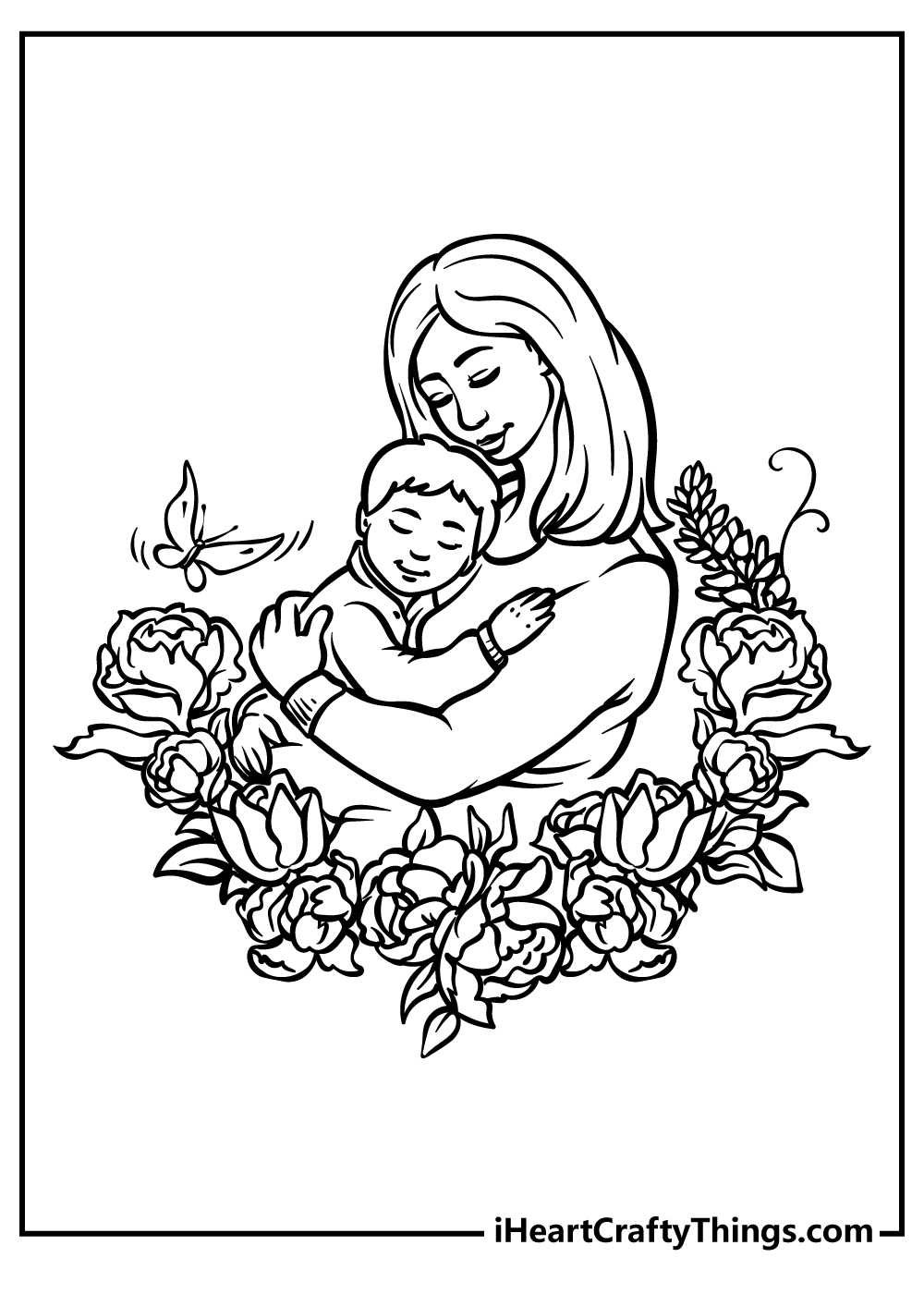 mothers day printable coloring page
