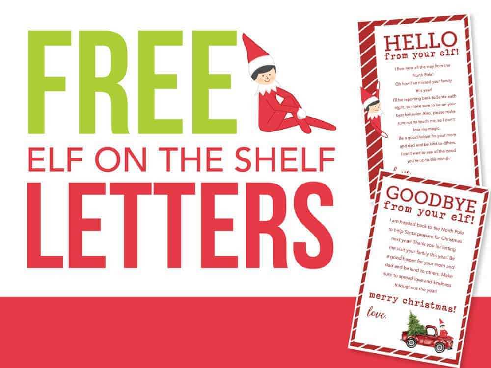 elf on the shelf free printable letters elf on the shelf free printable letters