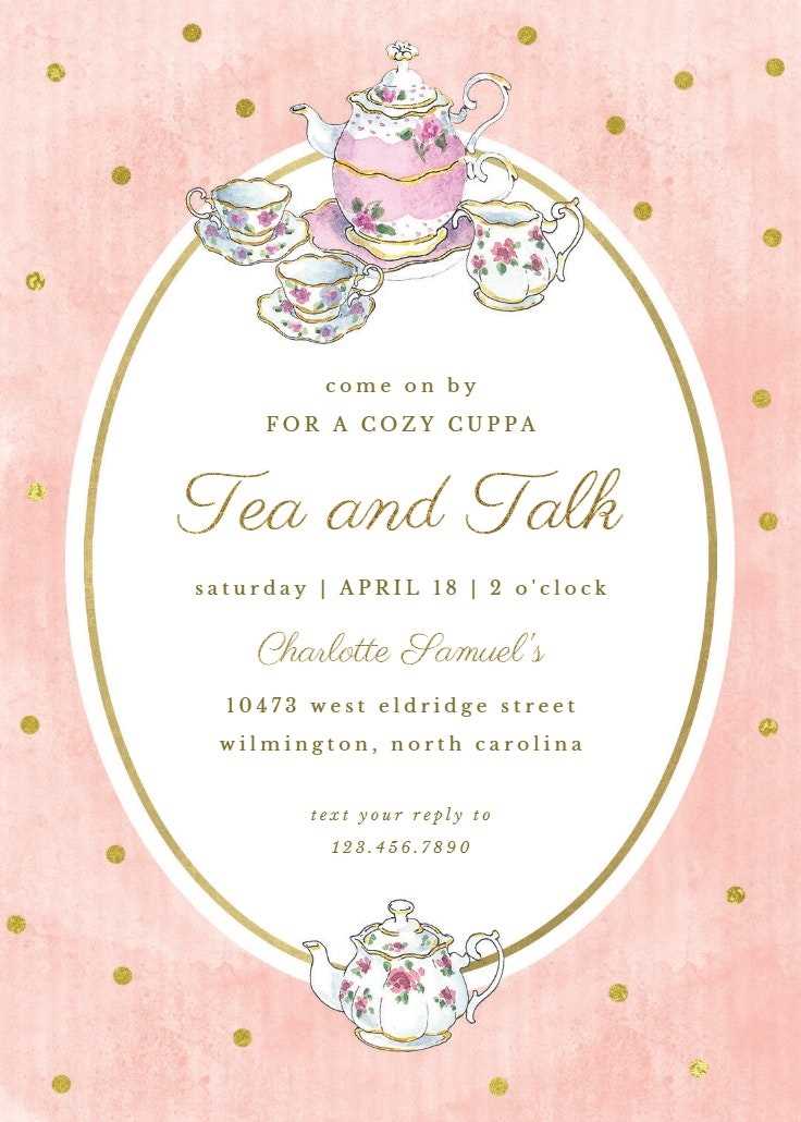 free tea party invitation printables free tea party invitation printables