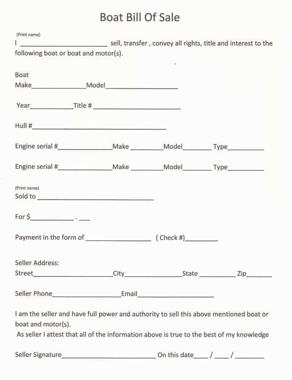 printable bill of sale for boat trailer printable bill of sale for boat trailer