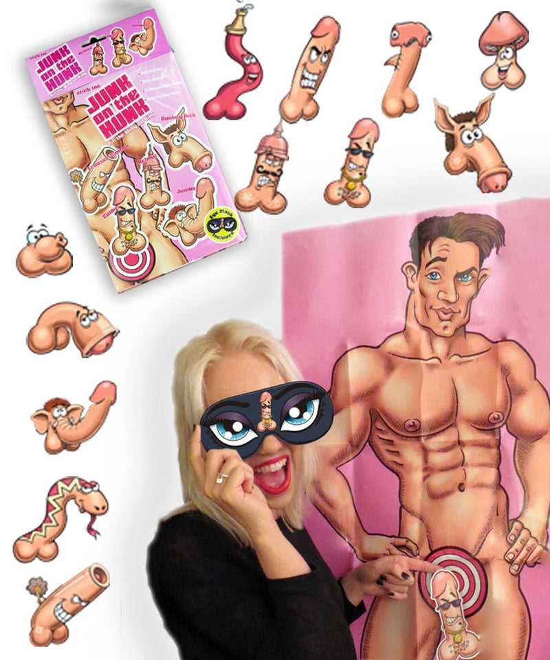 printable pin the junk on the hunk