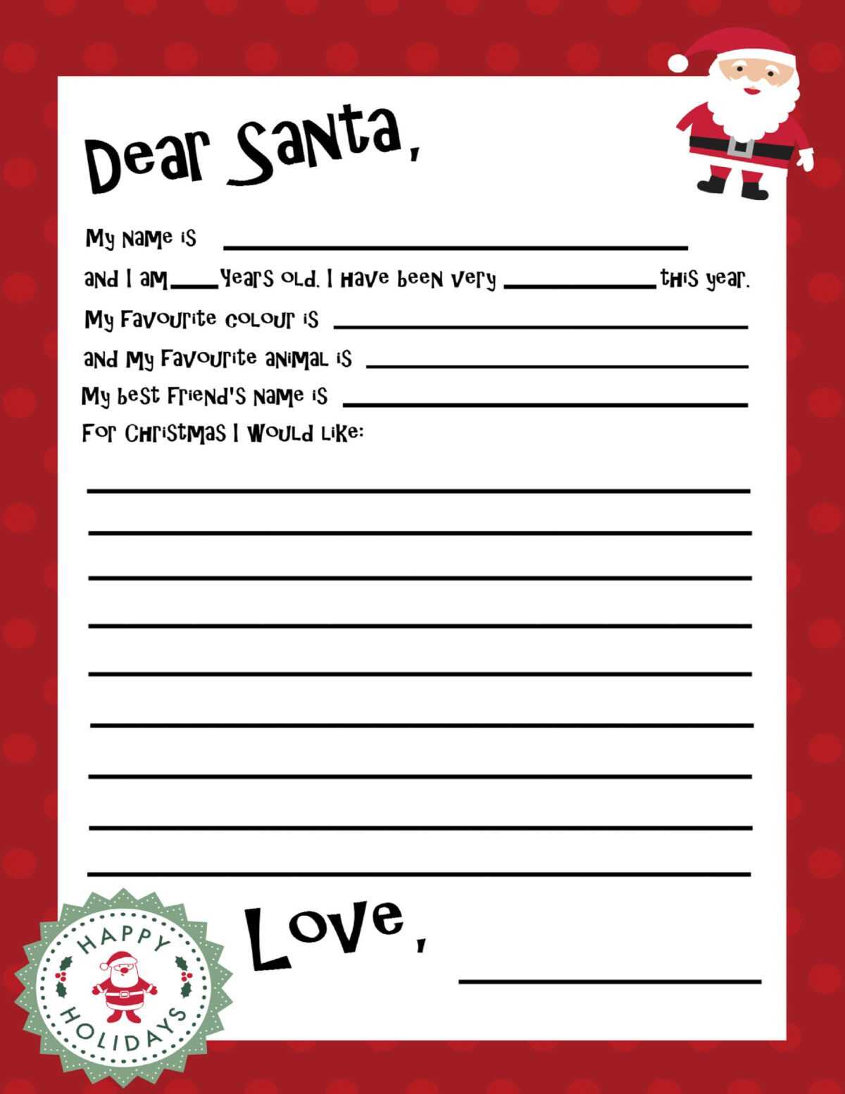 printable christmas letters from santa
