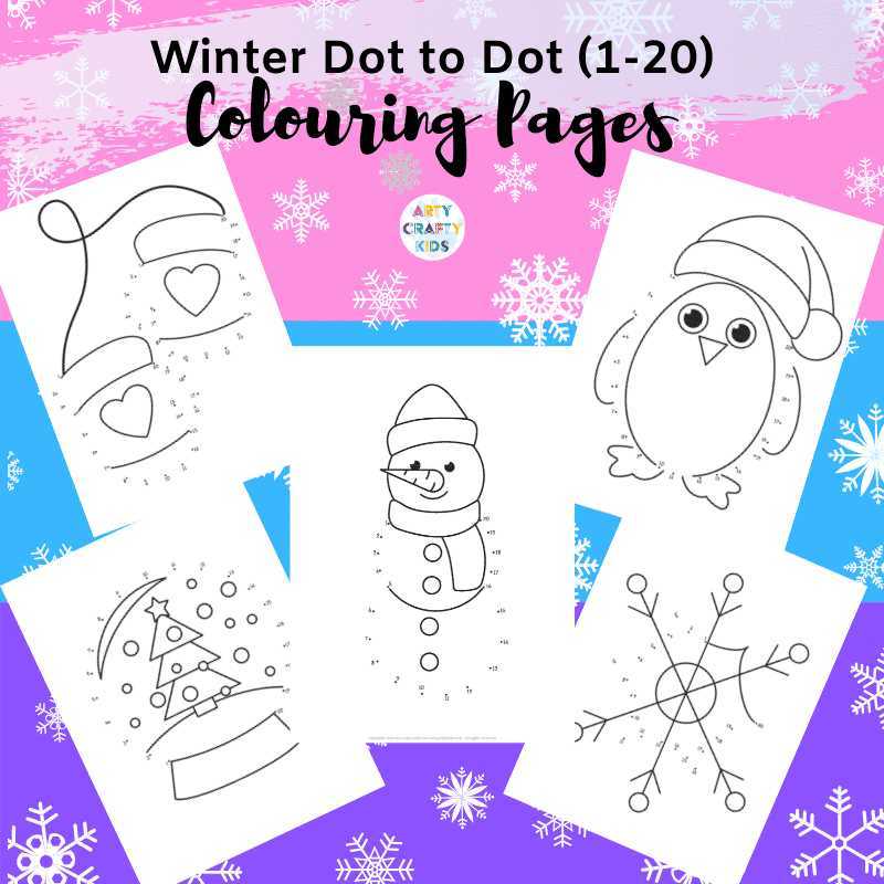winter dot to dot free printables winter dot to dot free printables