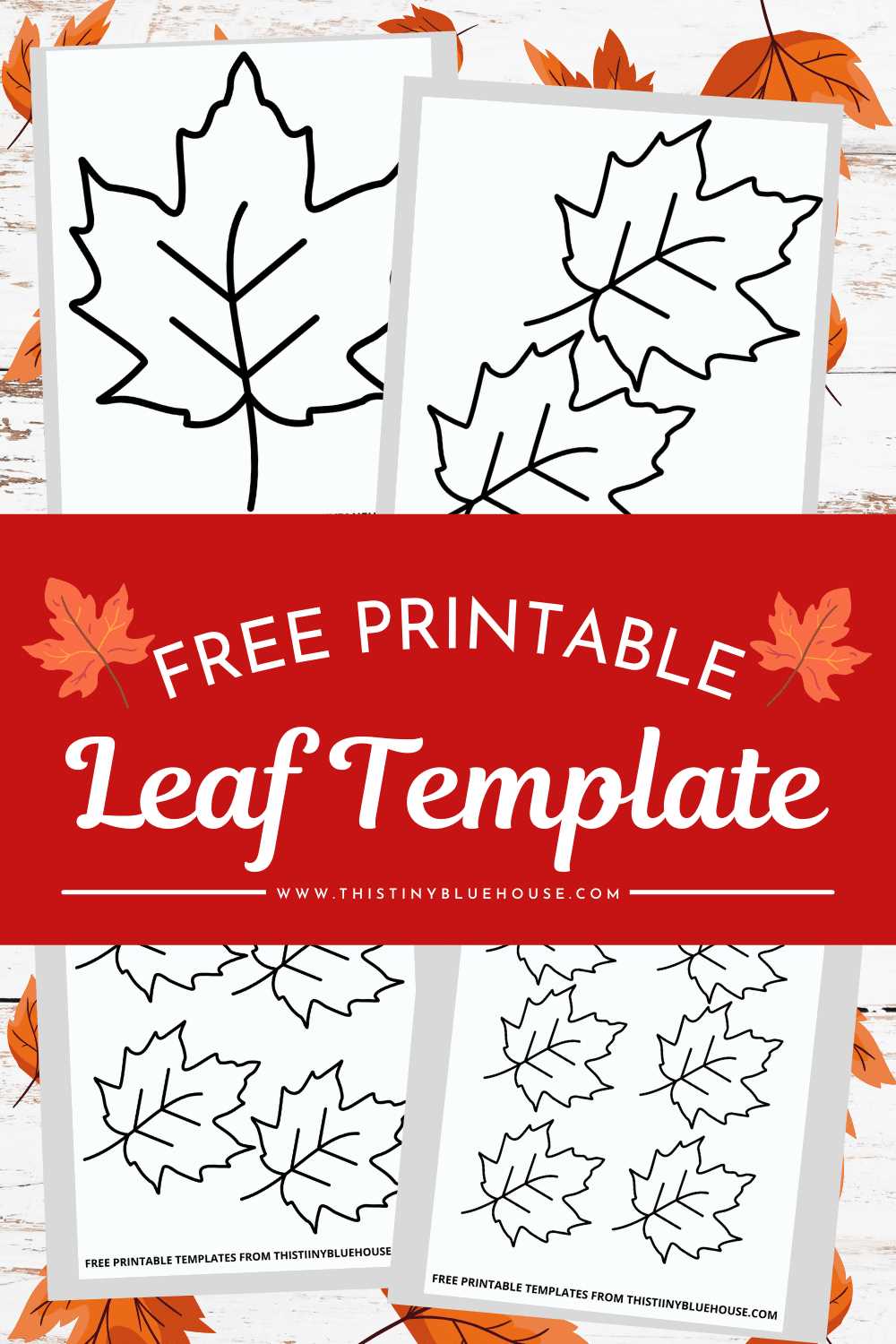 fall leaf pattern printable