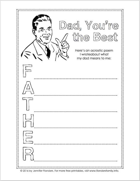 fathers day printable poem fathers day printable poem